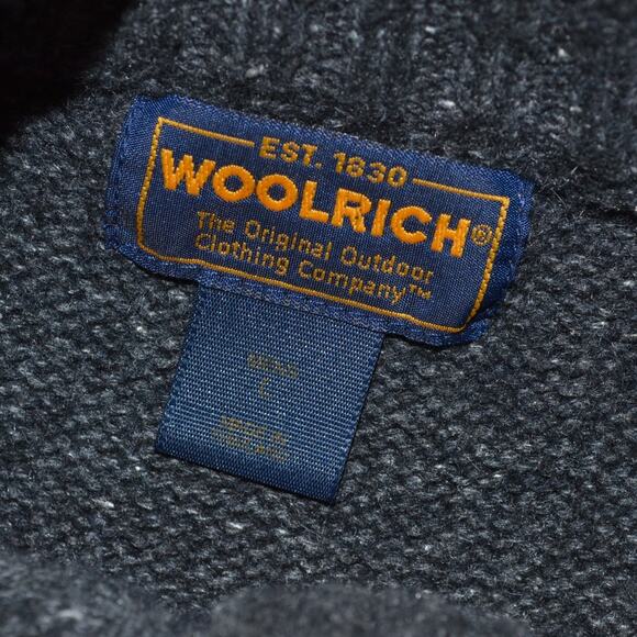 Woolrich Quarter Zip Sweater Gray Size L - Picture 3 of 4